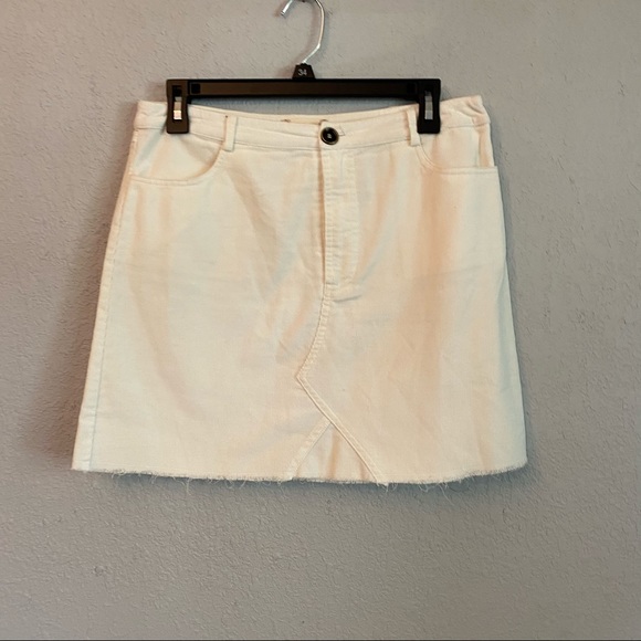 Altar'd State Dresses & Skirts - Altr’d State - Cream distressed Mini Skirt